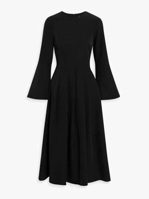 Other Designers Pleated crepe midi dress