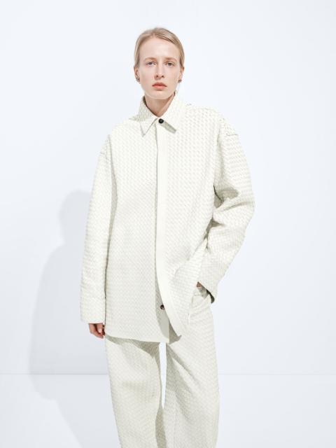 Bottega Veneta Intrecciato Leather Shirt