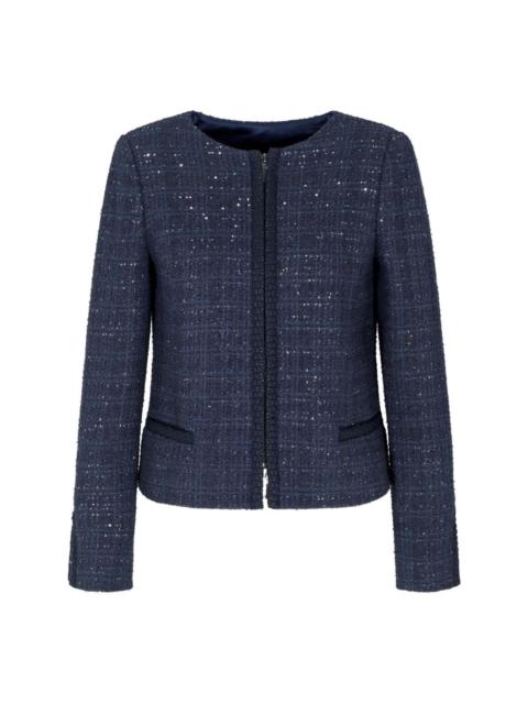 Wool blend blazer jacket