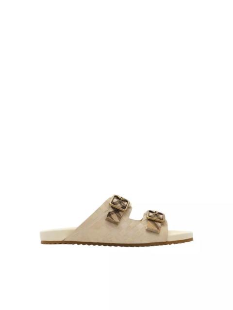 Burberry Men's Check Suede Urchin Sandals