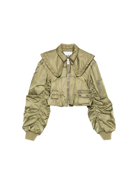 GANNI Ganni Green Jackets - Bomber Jackets Women