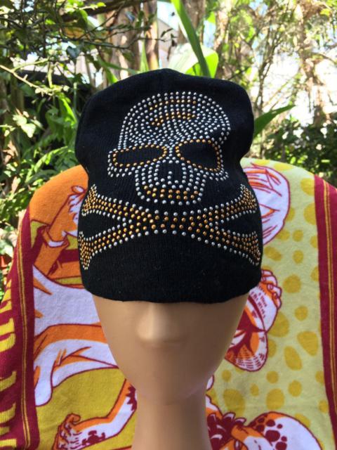 Other Designers Skulls - Skull cross bones diamonds black beanie