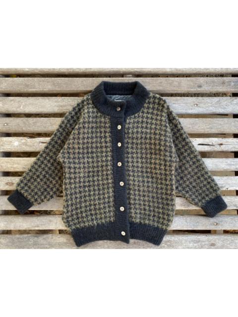 Other Designers Avant Garde - Garnet Brown Mohair Wool Blend Sweater Cardigan by Lacoty