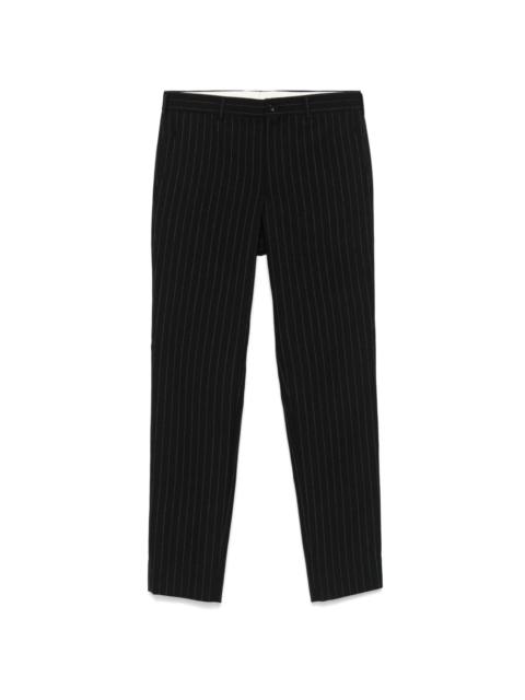 pinstripe-pattern trousers