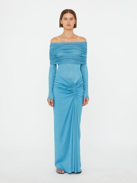 CHRISTOPHER ESBER Sonora Veiled Long Sleeve Ruched Dress