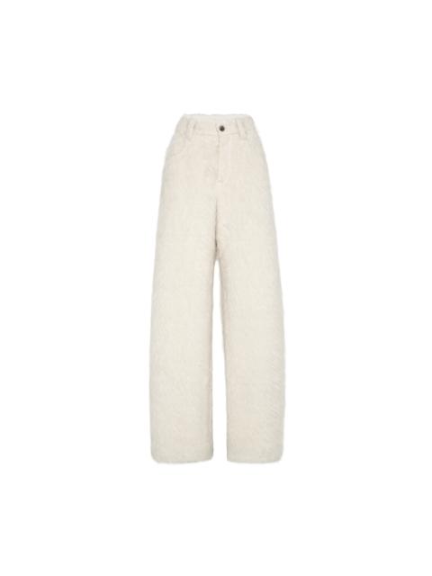 Brunello Cucinelli Brunello Cucinelli Loose barrel trousers in Panama at Nordstrom