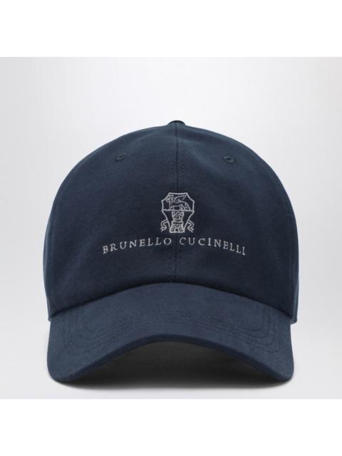 Brunello Cucinelli Brunello Cucinelli Navy Blue Cotton Baseball Cap Men