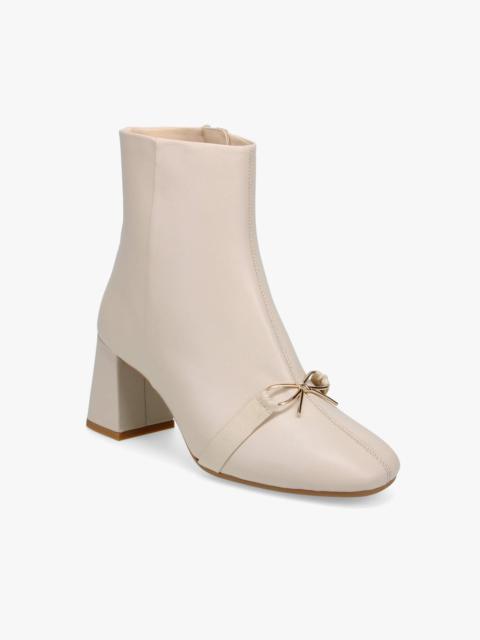 Repetto PHOEBE METALLIC BOW ANKLE BOOTS