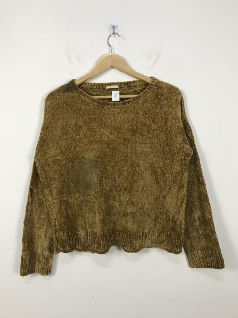 Other Designers Japanese Brand - Gu Corduroi CropTop Crewneck Knitwear Pullover #2673