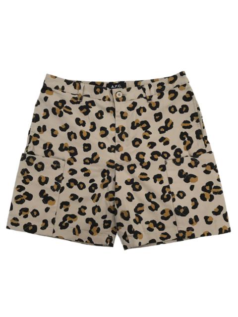 A.P.C. Authentic A.P.C Paris WMN Leopard Print Casual Shorts