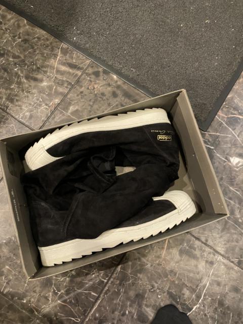 Rick Owens Superstar ankle boot suede