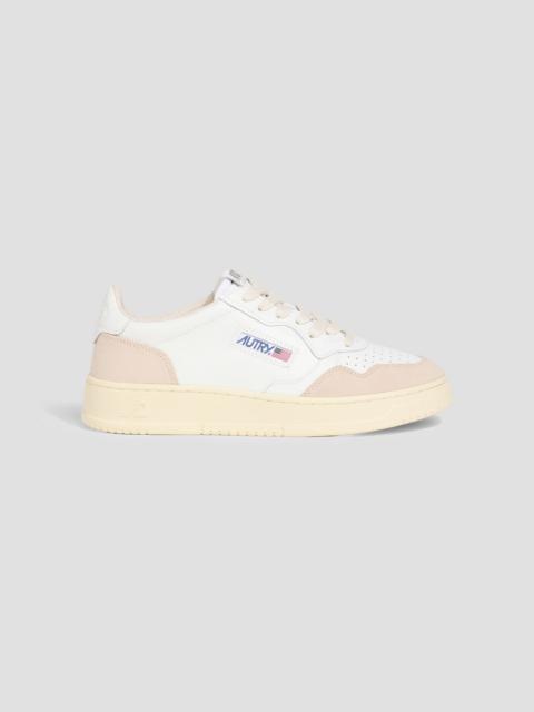 AUTRY Medalist leather and suede sneakers