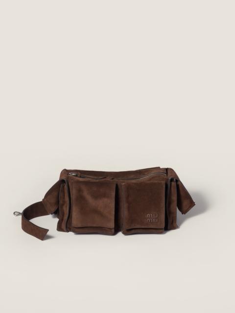 Miu Miu Utilitaire suede shoulder bag
