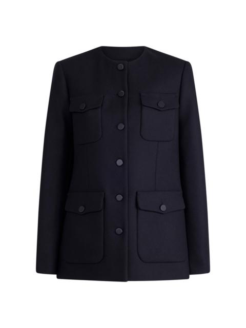 Altuzarra Perry Wool-Blend Jacket navy
