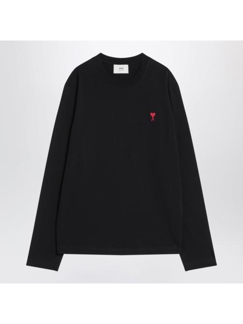 AMI Paris Ami Paris Black Ami De Coeur T-Shirt Men