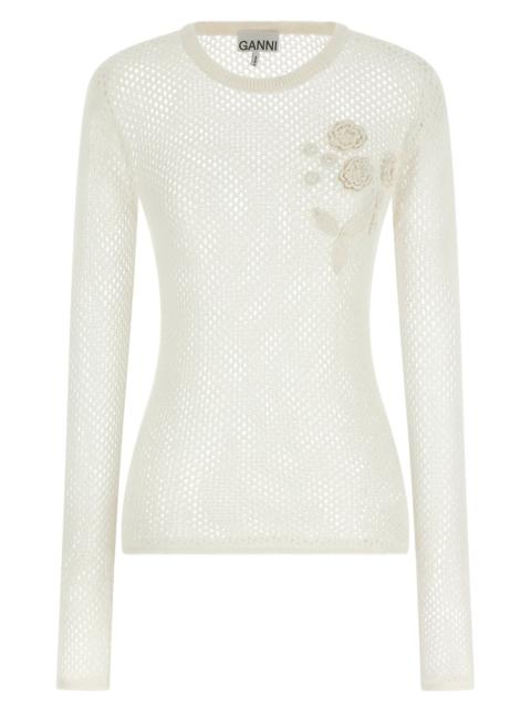 GANNI Ganni Women Pointelle Cotton Sweater