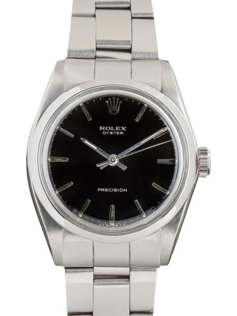 ROLEX Vintage Rolex Oyster Precision Black Dial Ref 6426