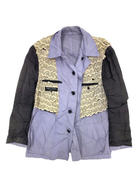 Comme Des Garçons SS99 Reversible Lace Ruffled Lining Nylon Jacket