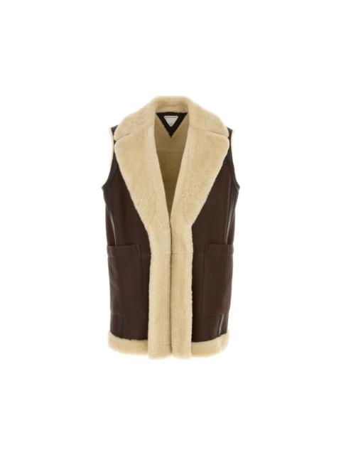 Bottega Veneta BOTTEGA VENETA Brown Leather Vest New & Authentic (Women's s