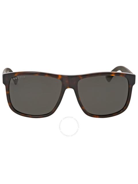 GUCCI Gucci Polarized Grey Square Men's Sunglasses GG0010S 003 58