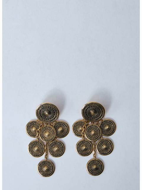 Saint Laurent Women Bo Medailles Pendant Earrings