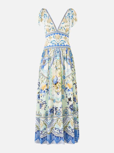 CAMILLA TIE SHOULDER DRESS