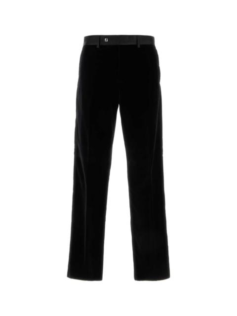 FENDI Fendi Men Black Velvet Pant