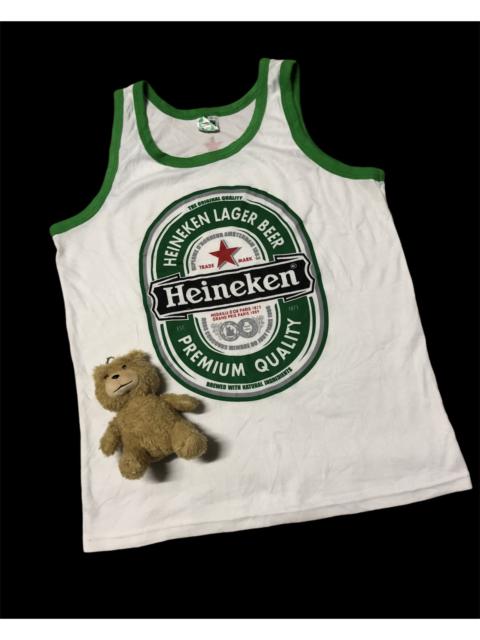 Other Designers Vintage - Vintage Heineken Beer Tank Top Big logo beer