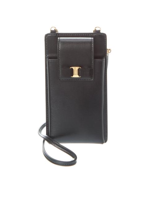 FERRAGAMO Ferragamo Leather Smartphone Pouch