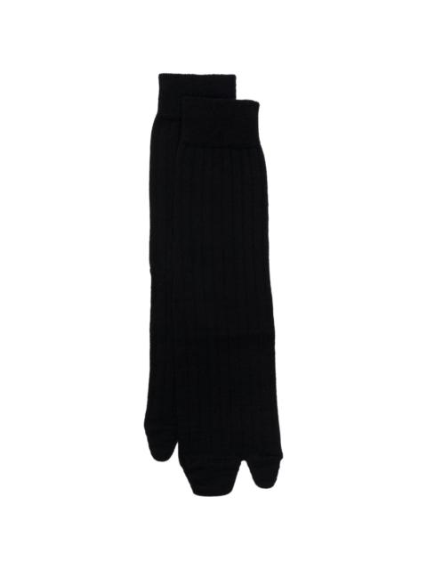 Maison Margiela WOMENS TABI SOCKS - BLACK