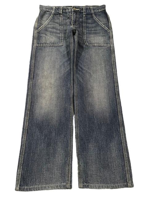 Other Designers Japanese Brand - Vintage Japanese Uniqlo Blue Wash Style Loose Jeans