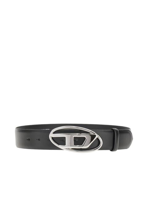 Diesel OVAL D BUCKLE LEATHER BELT