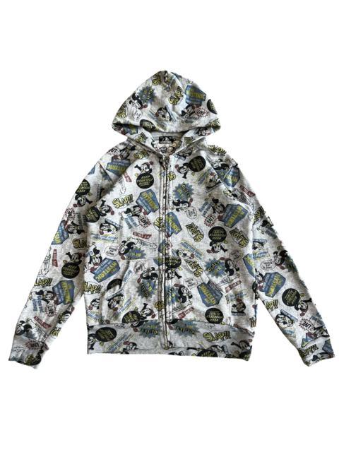 Hysteric Glamour Full Print Hoodie Sz Medium