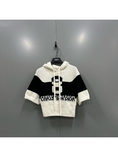 Dior Dior Color-Blocked Logo Cashmere Hoodie