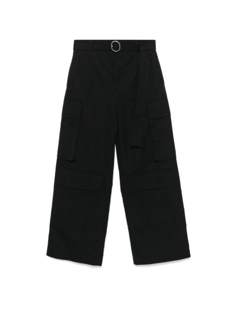 Jil Sander Jil Sander Black Trousers - Wide-Leg Trousers Men