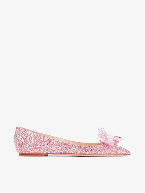 Attila
Rose Mix Suede and Crystal Covered Pointy Toe Flats