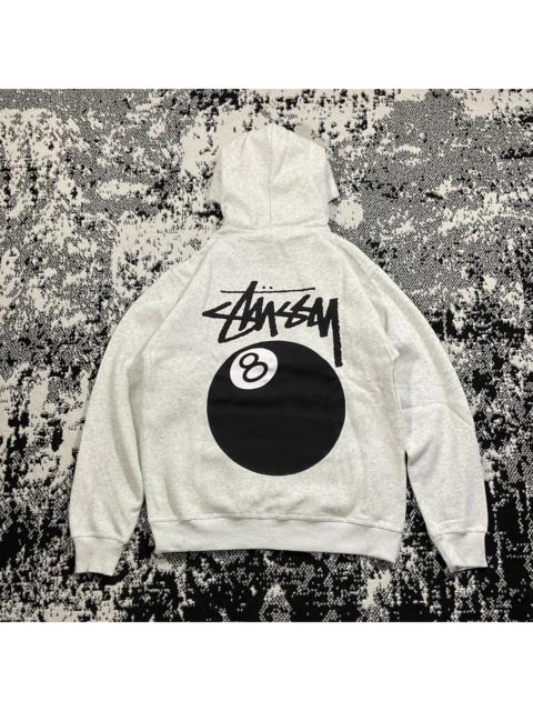 Stüssy RARE STUSSY 8 BALL HOODIE IN ASH HEATHER SIZE LARGE