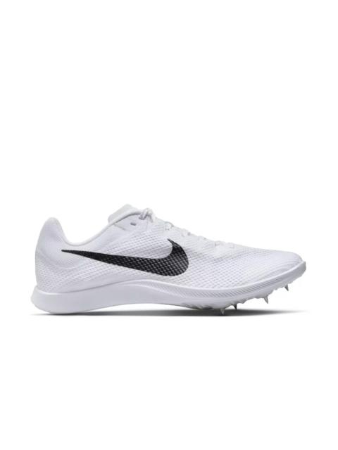 Nike Zoom Rival Distance "White/Black/Metallic Silver" Unisex Track Spike