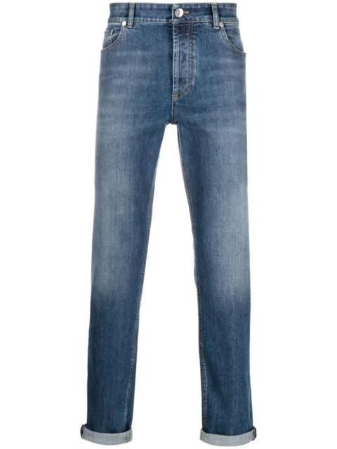 Brunello Cucinelli Brunello Cucinelli Men Traditional Fit Five-Pocket Trousers In Comfort Cotton Denim