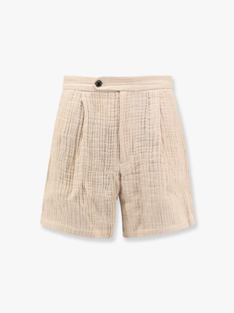 Tonywack Tonywack Double Weave Linen Bermuda Shorts