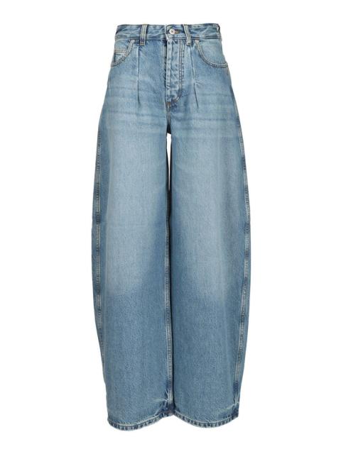 JACQUEMUS Jacquemus Women "Ovalo" Trousers In De-Nîmes Denim