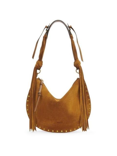 Isabel Marant ISABEL MARANT Oskan Brown Suede Soft Zipped Shoulder Bag New