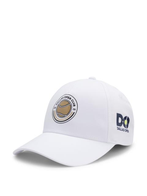 BOSS FIVE-PANEL CAP WITH TENNIS ARTWORK AND LOGO