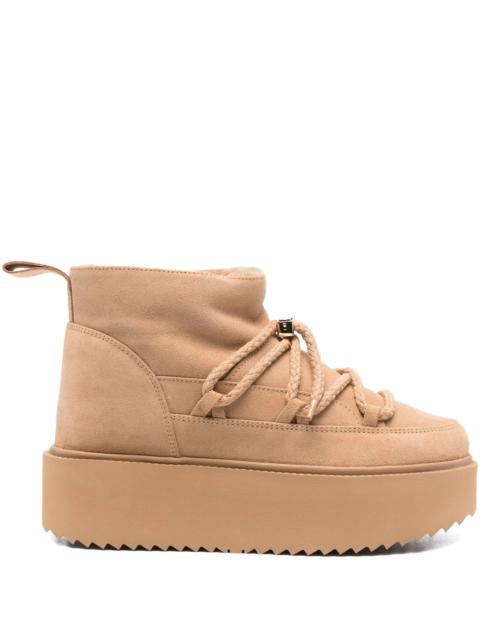 INUIKII suede platform boots