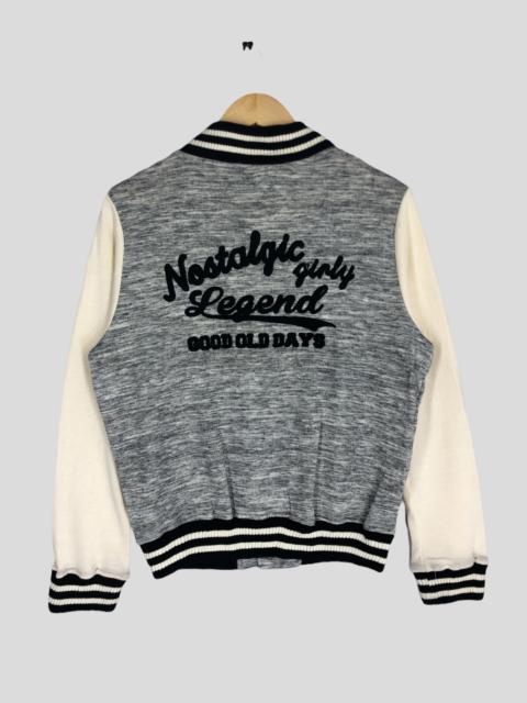 Other Designers Vintage - Vintage Varsity Jacket Legend Good Old Day Embroidery
