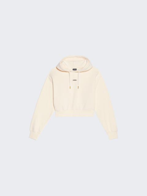 JACQUEMUS Gros Grain Hoodie Light Beige