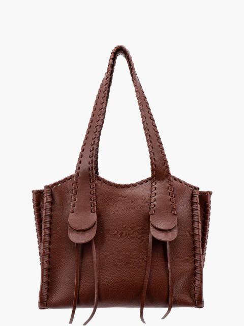 Chloe' Woman Mony Woman Brown Shoulder Bags