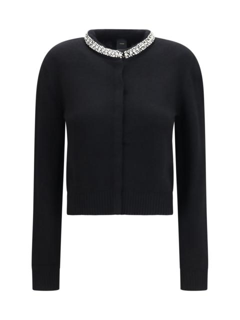 PINKO Pinko Colonia Cardigan with Jewel Collar Black