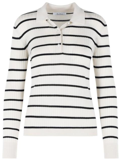 Max Mara Max Mara 'Gitano' Cashmere And Cream Silk Sweater Women