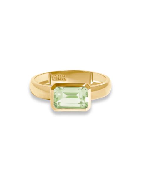 STONE AND STRAND Sea Green Gallant Ring